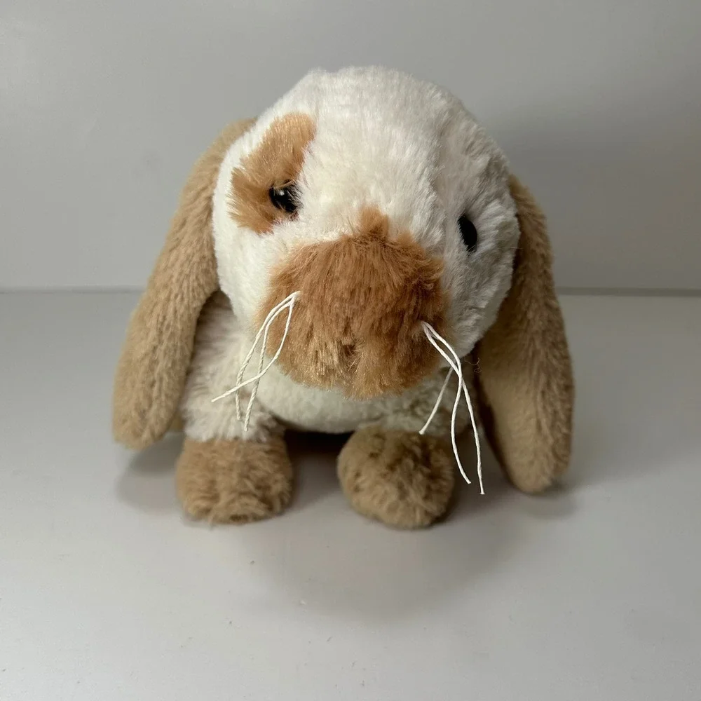Ganz Webkinz Holland Lop Bunny Plush Stuffed Animal Tan White HM632 No Code Rare